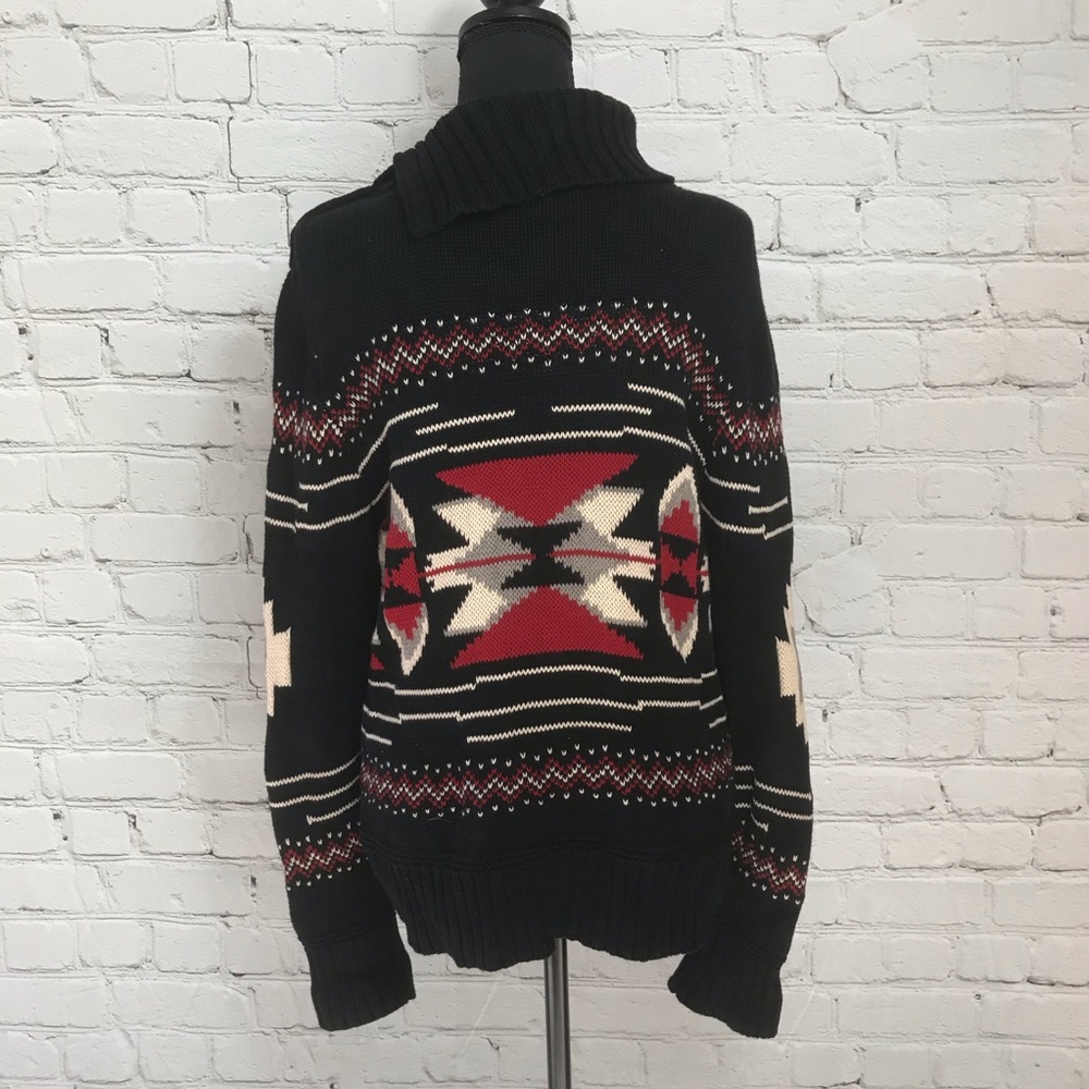 Chaps Comfy Button Collar Sweater - Picture 3 of 5